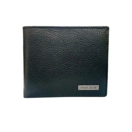 Police Drum Wallet Coin - Black